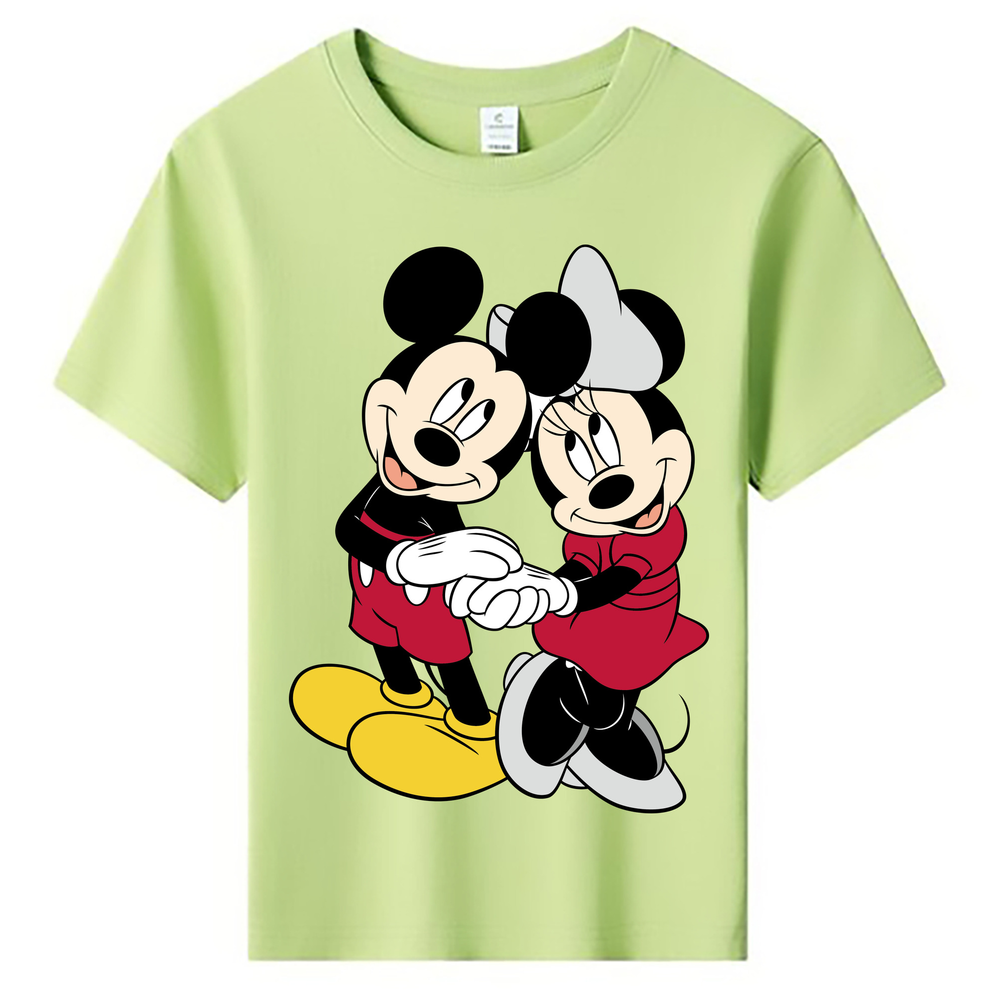 ミッキーマウス Mickey Mouse 綿100％キッズTシャツ（フロントプリント）